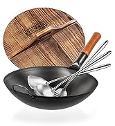 Yosukata carbon steel wok pan