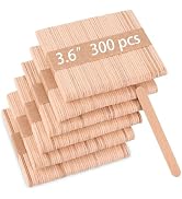 Sakolla 300 Pcs 3.65? Mini Popsicle Wooden Sticks, Natural Birch Wood | The Surface is Smooth, Re...