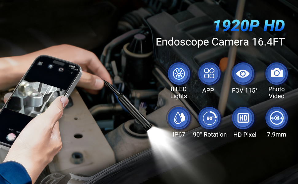 Basic parameters of Endoscope Camera with Light