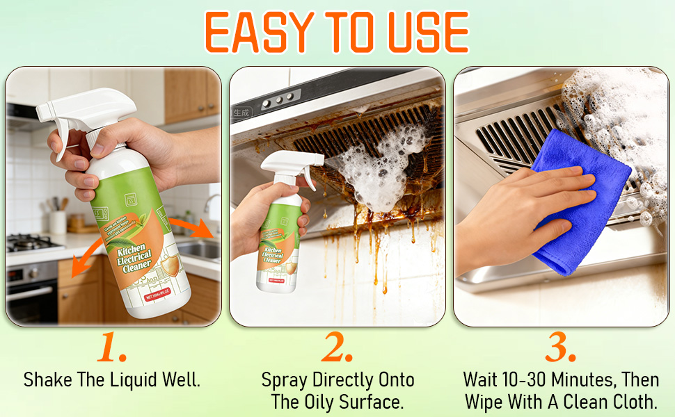 Electrolyzed Ion Kitchen Electrical Cleaner Spray