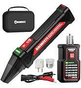 KAIWEETS Circuit Breaker Finder Tool Kit, GFCI Outlet Tester with Dual-Sided LED Indicators, Elec...