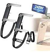 2-in-1 Invisible Holder Charger Cable with Built-In Phone Stand,240w Fast Charging Cables,Multi-f...