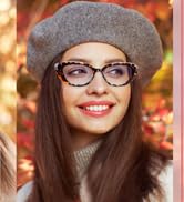 CHOFILORD 6 Pack Cat Eye Reading Glasses for Women Fashion Cute Blue Light Blocking Computer Read...