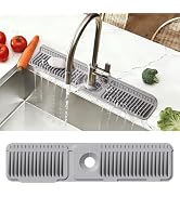 KicthMap 24 Inch Upgraded Draining Mat Folding Faucet Mat for kitchen sink Faucet Draining Mat wi...