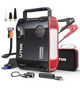 UTRAI Jump Starter with Air Compressor, 7000A 27000mAh Car Starter Jump Box with 150PSI Tire Infl...