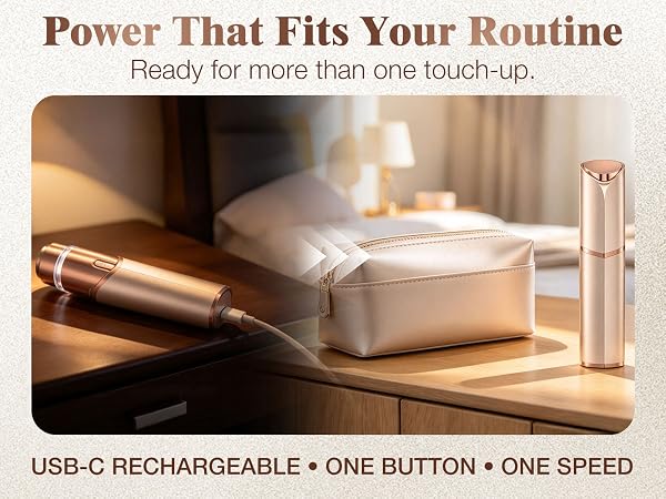 Eyebrow trimmer with built-in LED light for precise brow shaping and detail grooming.