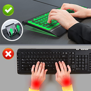 Keyboard with Wrist Rest