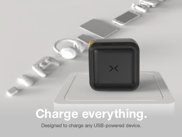 Charge everything - smartphones, tablets, laptops, headphones, earbuds, speakers, gaming controllers