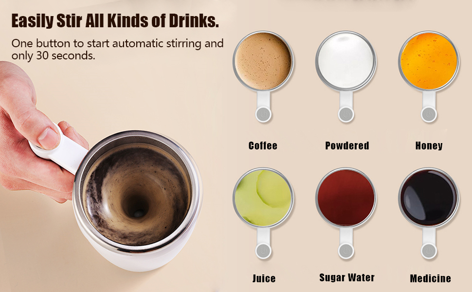Automatic Magnetic Stirring Coffee Mug