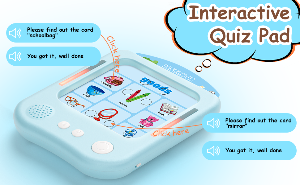 interactive quiz pad
