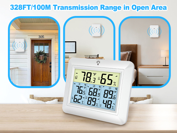 indoor outdoor thermometer wireless outdoor greenhouse room thermometer temperature hygrometer