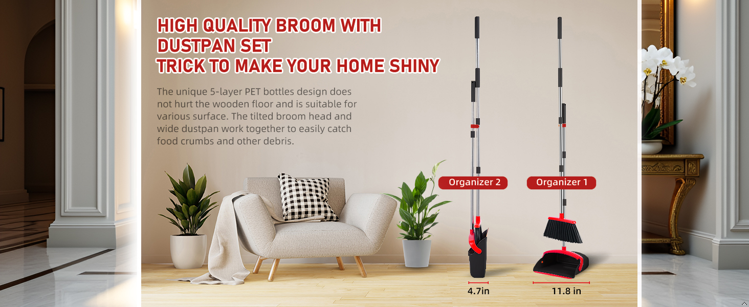 broom and dust pan