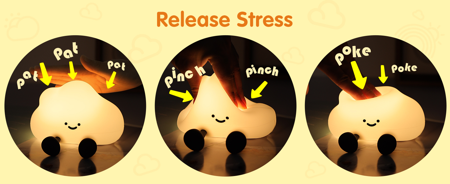 Cute Cloud Silicone Night Light