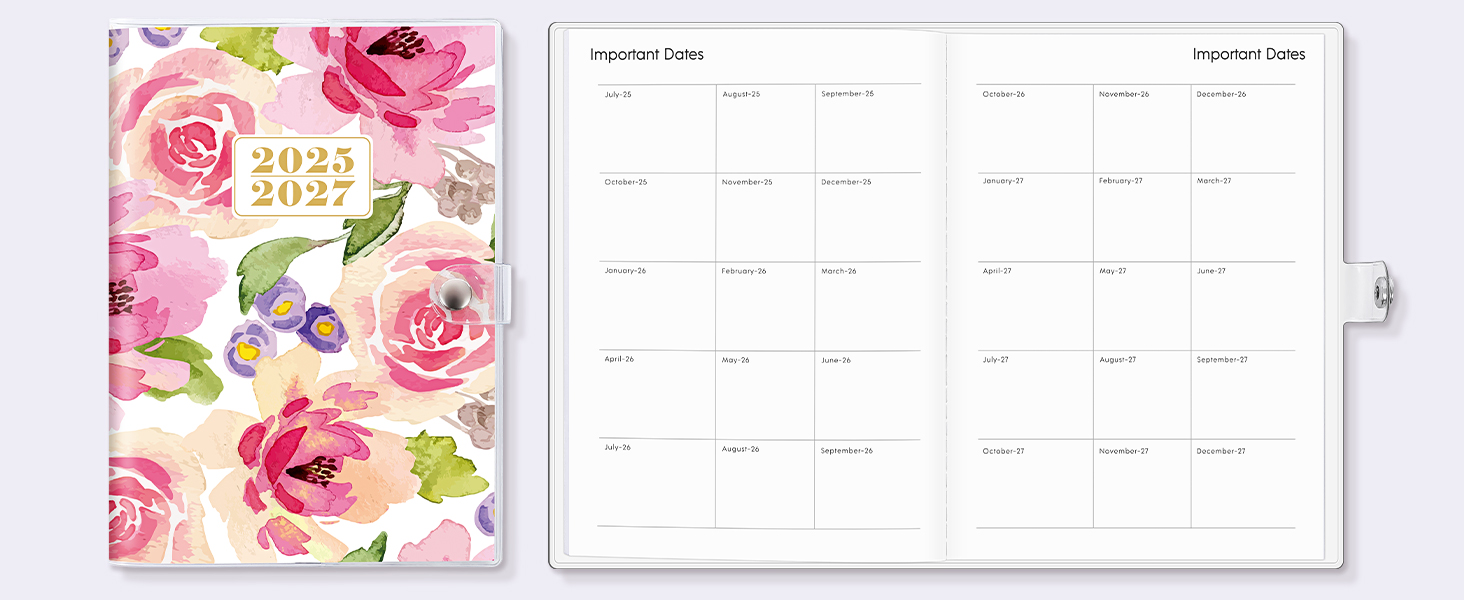 Monthly Planner 2025-2027, Monthly Calendar 2026 Planner