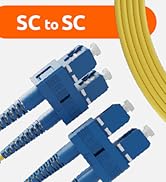 BEYONDTECH SC to SC Fiber Patch Cable Single Mode Duplex - 1m (3.28ft) - 9/125um OS1 LSZH PureOpt...