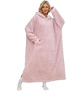 PJGGZ Snuggy Hooded Blanket for Adult, Wearable Blanket Hoodies for Women &amp; Men Warm Cozy Sherpa ...