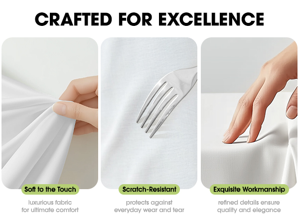 white tablecloths for rectangle tables
