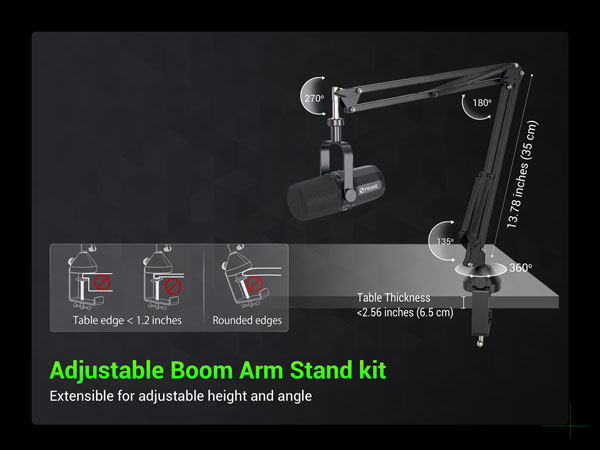 Adjustable Boom Arm