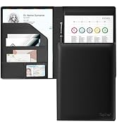Toplive Padfolio Portfolio Organizer Binder, A4 Portfolio Folder Faux Leather Portfolio, Resume P...