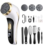 Wolady Electric Foot Callus Remover with Vacuum,Foot File Rechargeable 2 Speed,Professional Foot ...