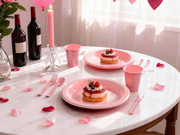 pink plates
