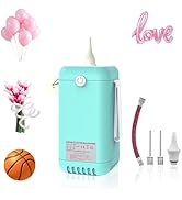 AXHJ Battery Powered Balloon Pump,2-in-1 Electric Air Balloon Pump,Balloon Inflator for 260q,Foil...