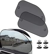 Diamall 2 PCS Car Window Shades, 25" x 15" Mesh Breathable Side Window Sun Shade with Sucker, Cli...