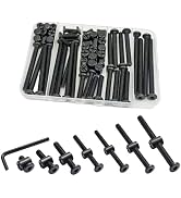 Crib Screws Hardware Replacement Kit,Hincell 28 Set Baby Bed Frame Bolts &amp;Barrel Nuts Set for Del...