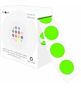 PARLAIM 3/4 Inch Roll Color Coding Labels,1000 per Roll Round Permanent Adhesive Color Coding Cir...