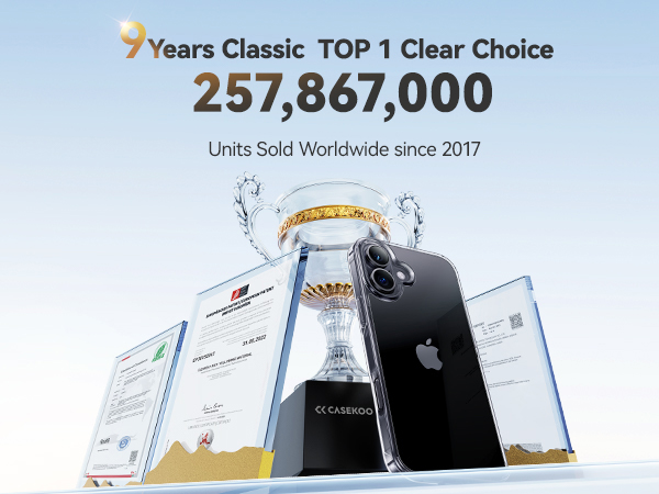 iPhone 17 Case Crystal Clear, Anti-Yellow, 15FT Military-Grade Drop Protection