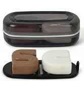 AIMAIAIMAI Shampoo Bar Holder Travel Case for Two Bars – Compatible with Kitsch Solid Shampoo &amp; C...