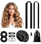 LitBear Heatless Curls Overnight, 2 Sizes of Soft Hair Rollers for Women with Bonnet to Sleep In,...