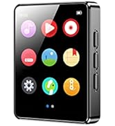 Mp3 Player for Sports, HD Touchs Screen Mp4 Player Travelling Portable Music Player with E-Book R...