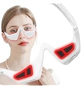 CNBHEABY Under-Eye Red Light Therapy Device, 2 Modes Beauty Glasses Device with Eye Massage