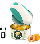 CIRCLE JOY Rechargeable Electric Can Opener, One-Touch Automatic Can Opening with Lid Remover &amp; S...