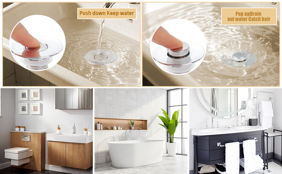 Smelish Bathroom Sink Drain Strainer