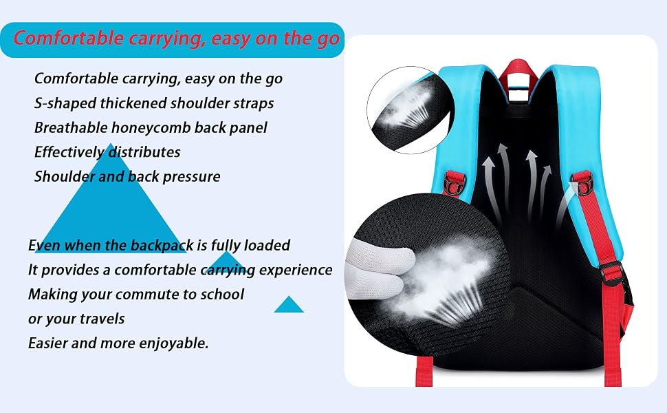Comfortable and burden-reducing carrying system