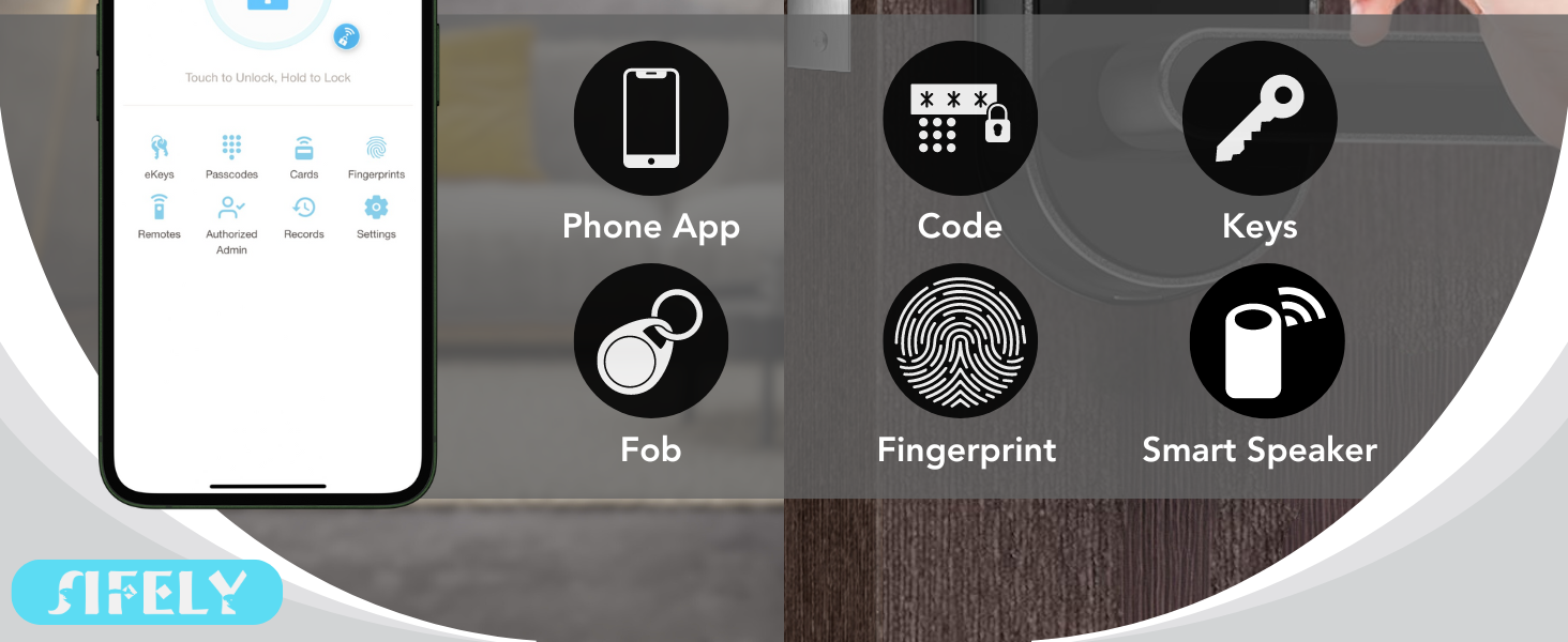 sifely s smart lock 6 ways to unlock
