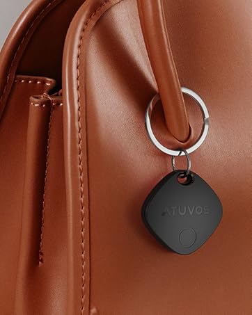 ATUVOS Luggage Tracker, Key Finder, Smart Bluetooth Tracker Pairs with Apple Find My (iOS Only)