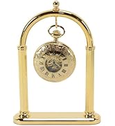 TAURISH Pocket Watch Display Stand Full Arch Gold Plated Metal Holder for Pocket Watches, Antique...