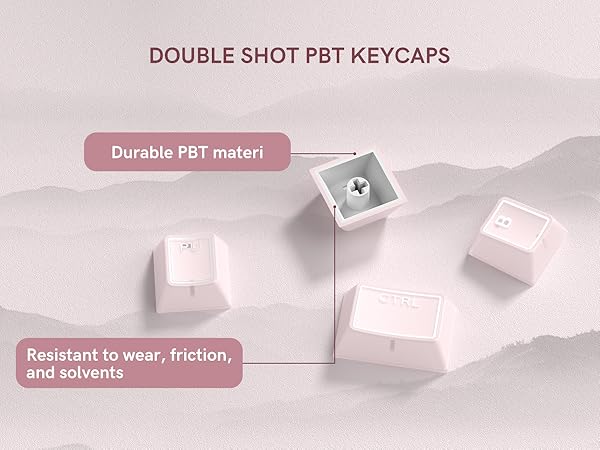 DOUBLE SHOT PBT KEYCAPS