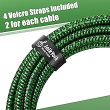 4 velcro straps included