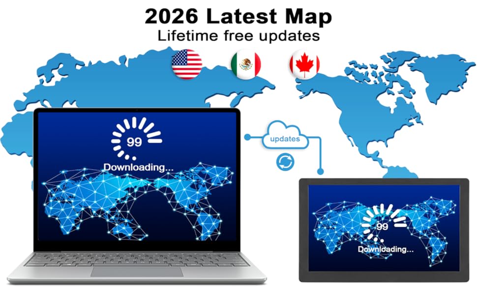 gps navigator for car with map update
