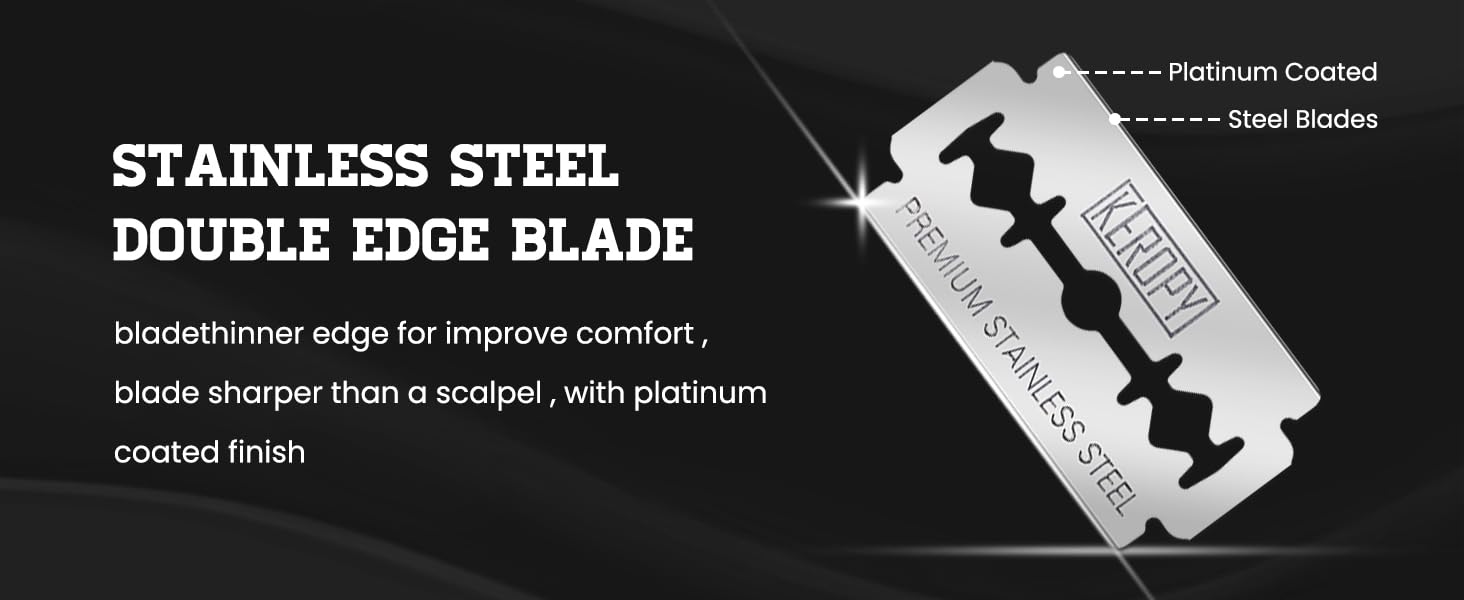 stainless steel double edge blade