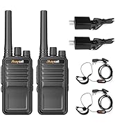 Maycall MC-528 2 Pack Walkie Talkie with Earpiece Two Way Radio Rechargeable Portable FRS 2 Way R...