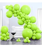 PartyWoo Lime Green Balloons, 100 pcs Green Balloons Different Sizes Pack of 36 Inch 18 Inch 12 I...