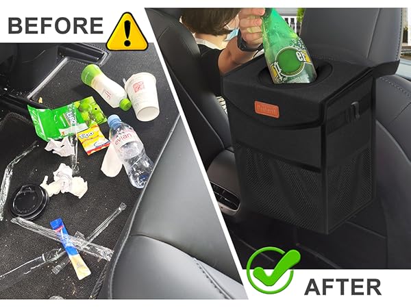car trash can for car