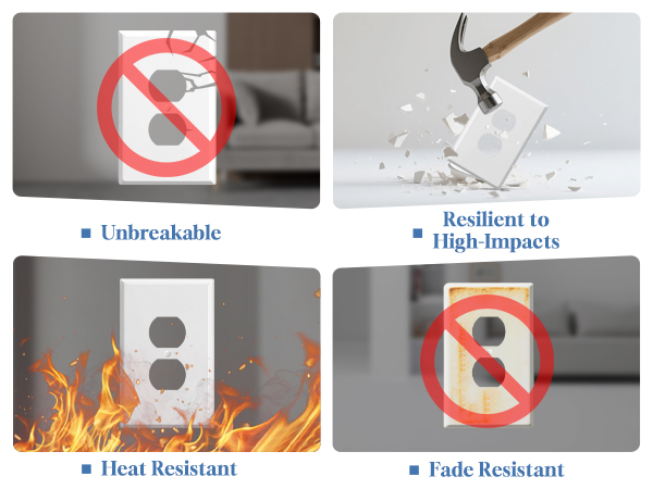 Oversized Duplex outlet covers wall plate