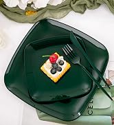 green plastic plates