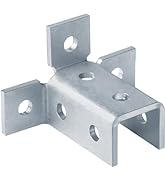 heneng 4 Pack Wing Shaped Fittings for 1-5/8" Strut Channel,7/32" Thick Heavy Duty Strut Wing Con...